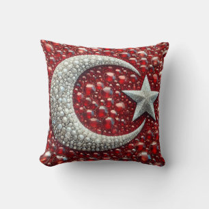 Almohada MoJo con diseño de colores turcos