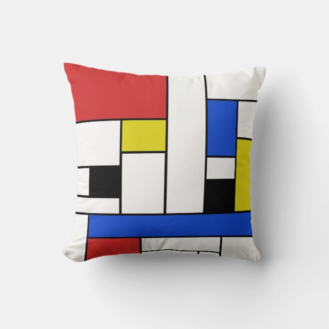 Almohada Mondrian Lines (Anverso)