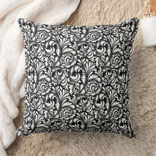 Almohada Monocroma con Remolinos