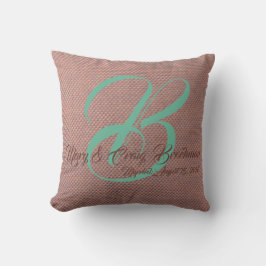 Almohada monogramada para pareja boda