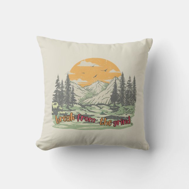 Almohada Montañas (Anverso)