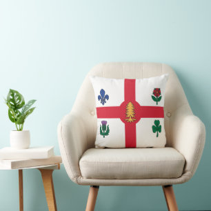 Almohada Montreal, Canadá Bandera American MoJo