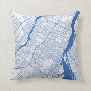 Almohada Montreal Urban Pattern BLUE