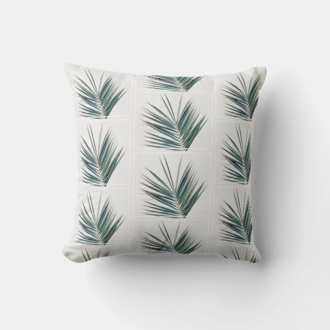 Almohada Morada de Hojas de Palma para Brunch (Anverso)