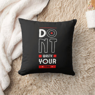 Almohada Motivacional No Desperdicies Tu Tiempo 