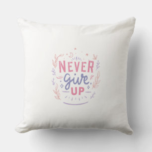 Almohada motivacional Nunca te rindas