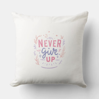Almohada motivacional Nunca te rindas