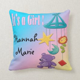 Almohada móvil del recuerdo de la muchacha de bebé