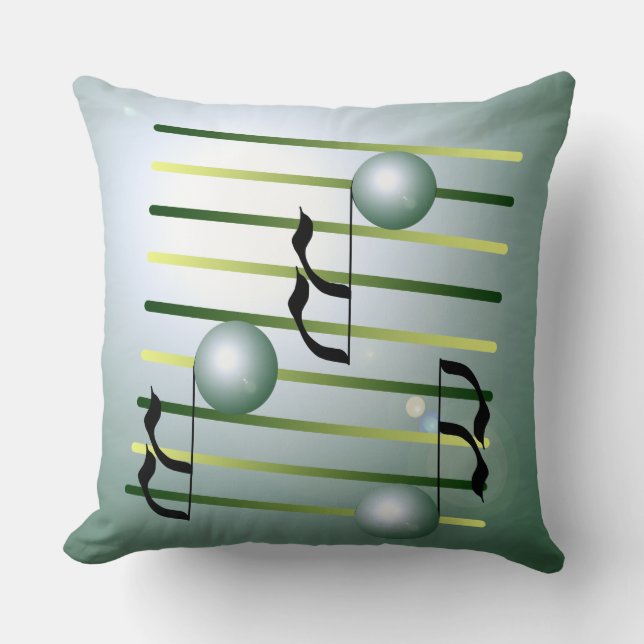 Almohada Música-temática del diseñador de Musico (Anverso)