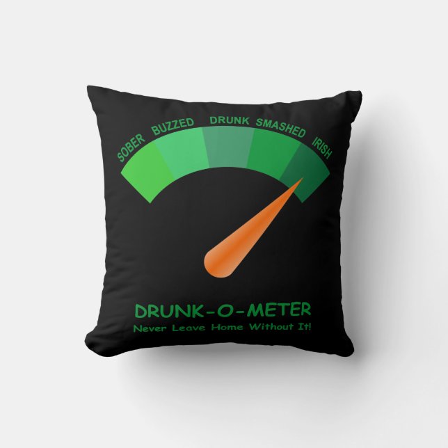 Almohada muy divertida para beber irlandesa (Anverso)