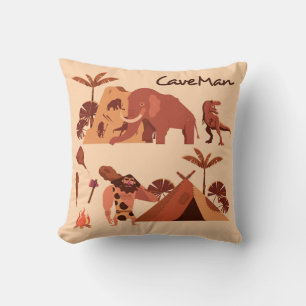 Almohada muy genial de hombre de las cavernas vint