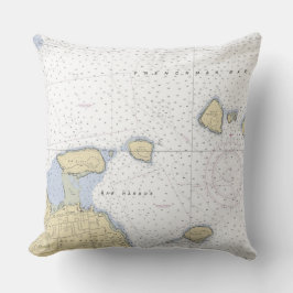 Almohada náutica de Bar Harbor Maine