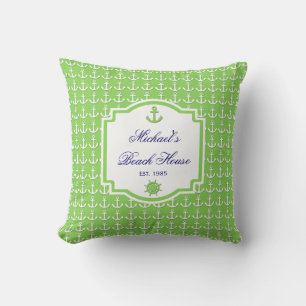 Almohada náutica de la cal del ancla de la nave