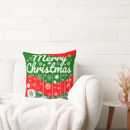 Almohada Navideña – Adornos Blancos