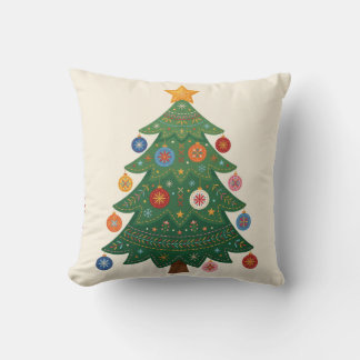 Almohada Navideña de árbol de Navidad