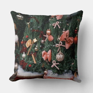 Almohada Navideña de Árbol de Navidad Vintage | Fe