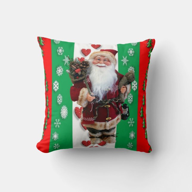Almohada Navideña de Santa Claus (Anverso)