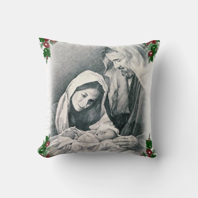 Almohada Navideña, Jesucristo (Anverso)