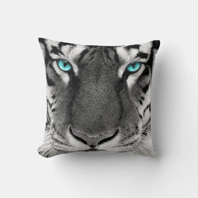 Almohada negra blanca del modelo (Anverso)