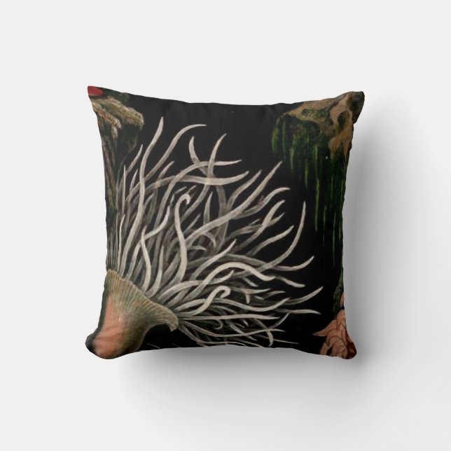 Almohada negra Coastal de los diseños náuticos de (Anverso)