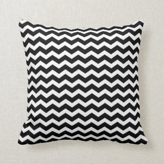 Almohada negra de Chevron