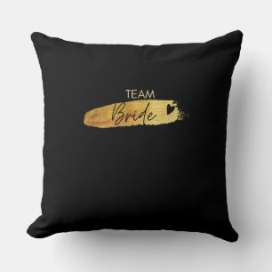 Almohada Negra de Tirar Team Bride