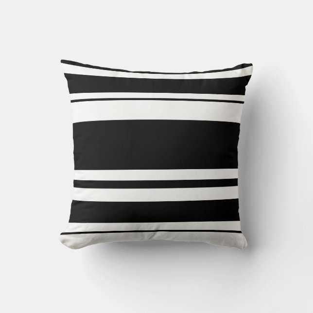 Almohada negra del blanco del n (Anverso)