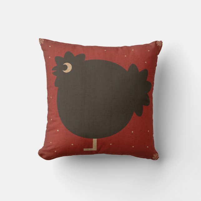 Almohada negra del pollo (Anverso)