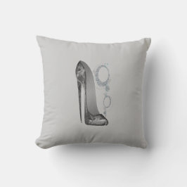 Almohada negra maravillosa de Bling del estilete y