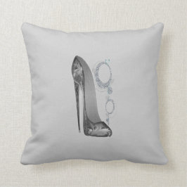 Almohada negra maravillosa de Bling del estilete y