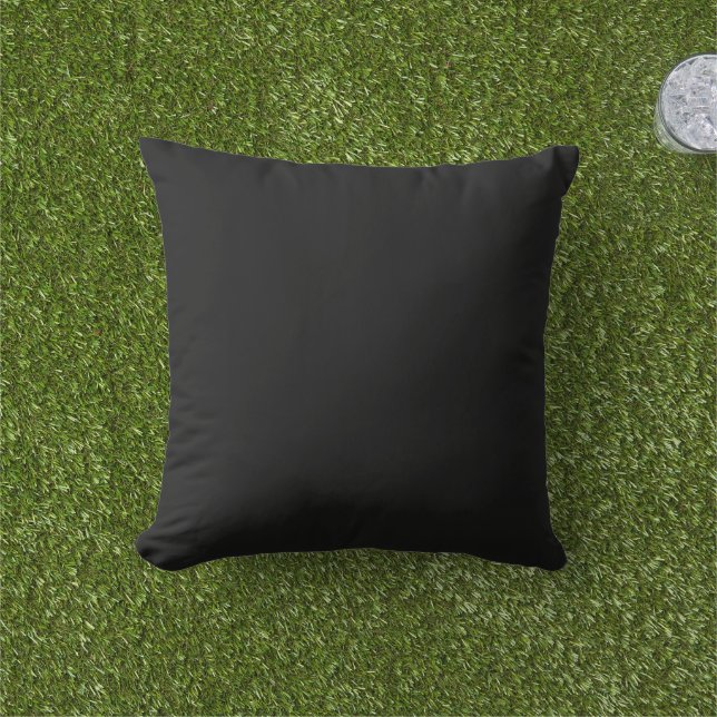 Almohada negra para exteriores (Césped)
