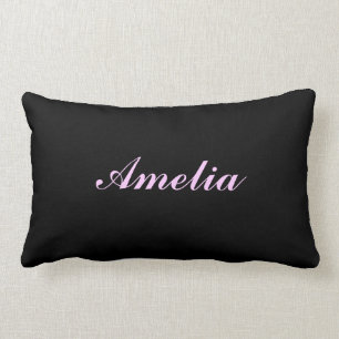 Almohada negra personalizada