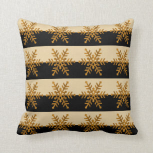 Almohada negra y beige del modelo del copo de