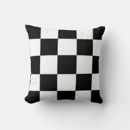 Almohada negra y blanca
