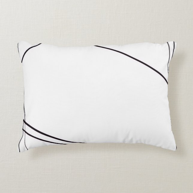 Almohada Negra y Blanca (Anverso)