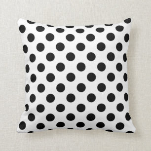 Almohada negra y blanca del lunar