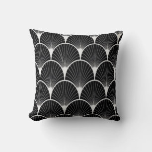 Almohada negra y blanca magnífica del diseño de 