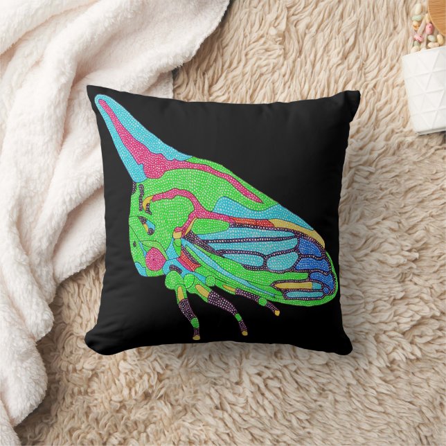 Almohada (negro individual) - Saltamontes de roble (Manta)