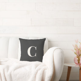 Almohada Neutral Monograma para Dormitorio | Marfi