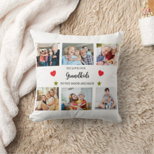 Almohada   Nos encantan nuestros nietos Collage de