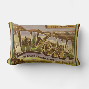 Almohada nostálgica del Lumbar de Arizona