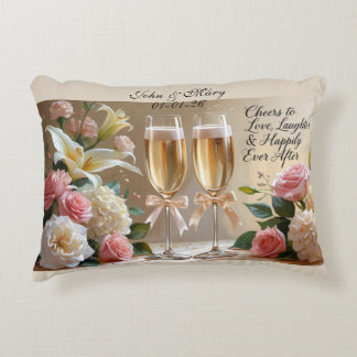 Almohada Nupcial Personalizada - Felices para Siem