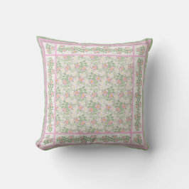 Almohada o Cojín con Patrones de Rosal Silvestre M