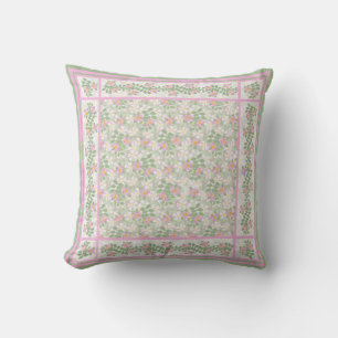 Almohada o Cojín con Patrones de Rosal Silvestre M