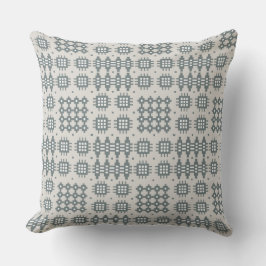 Almohada o cojín: patrón de taxista galés, gris