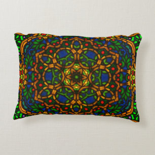 Almohada oblonga de la mandala 1 de Tiffglow