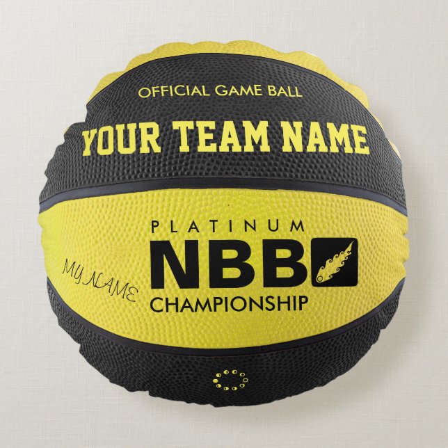 ALMOHADA OFICIAL del JUEGO Amarillo-Negra (Anverso)