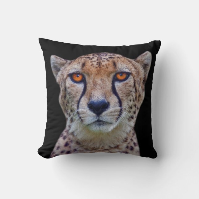 Almohada Ojos Dorados (Negro) (Anverso)