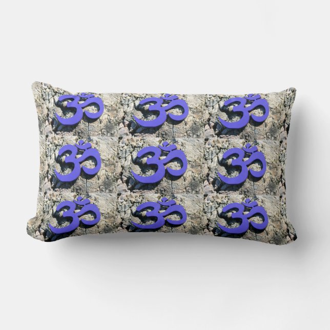 almohada Om púrpura (Anverso)