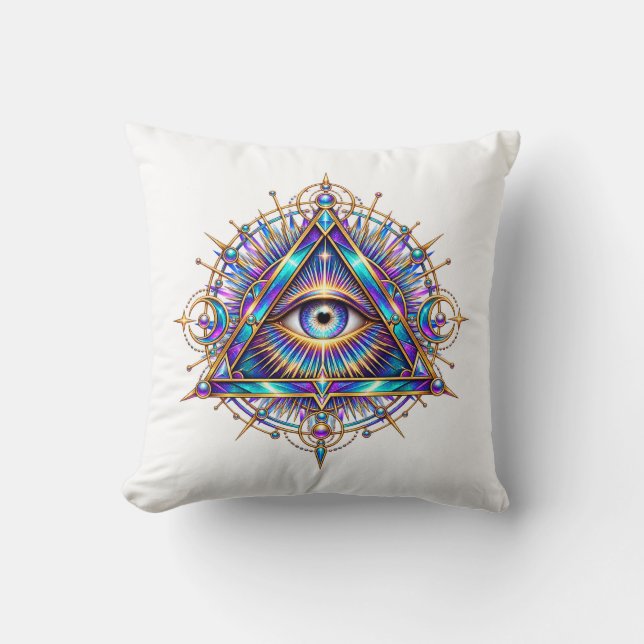 Almohada Opal Halo Eye Throw (Anverso)